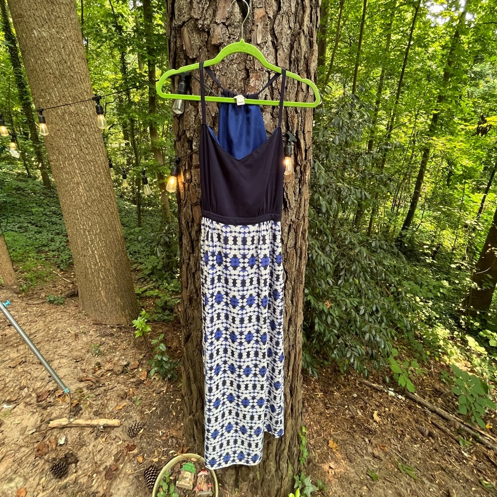 J. Crew thin strap maxi dress.